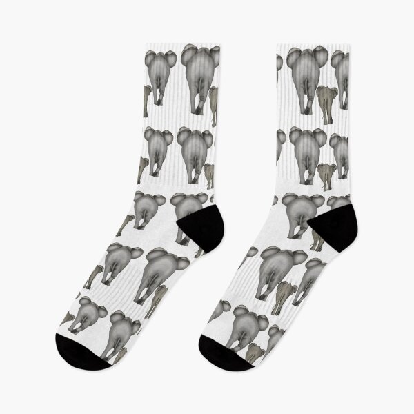 Item preview, Elephant Family Drawing designed and sold by ArtAndBliss.