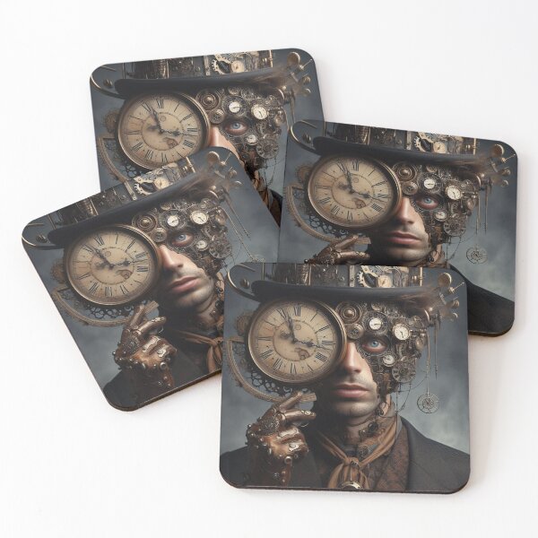 Item preview, TIME TRAVEL vintage clocks Gothic Ai designed and sold by AiPoliviosArt.