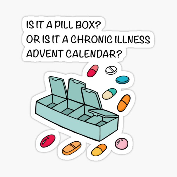 Item preview, Is it a Pill Box?or is it a Chronic Illnesses Advent Calendar? designed and sold by CaitlynConnor.