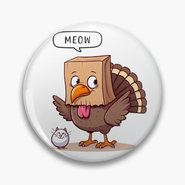 Item preview, Meow Turkey Cat Thanksgiving Pun Funny Thanksgiving  designed and sold by CyberArtistOne.