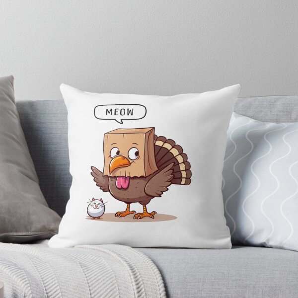 Item preview, Meow Turkey Cat Thanksgiving Pun Funny Thanksgiving  designed and sold by CyberArtistOne.