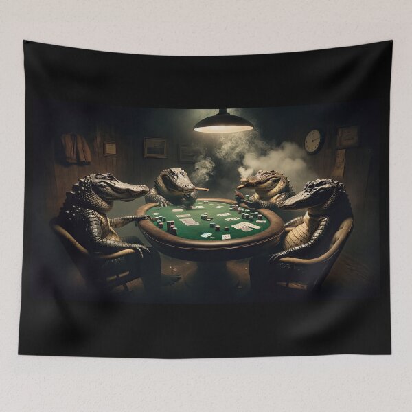 Item preview, Alligators Playing Poker designed and sold by Diego Re.