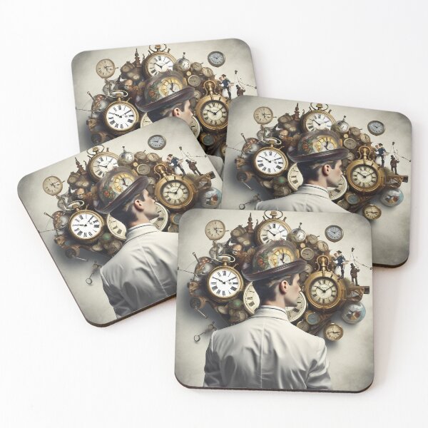 Item preview, TIME TRAVEL vintage clocks Gothic Ai designed and sold by AiPoliviosArt.