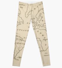 Vintage Map of The World (1794) Leggings