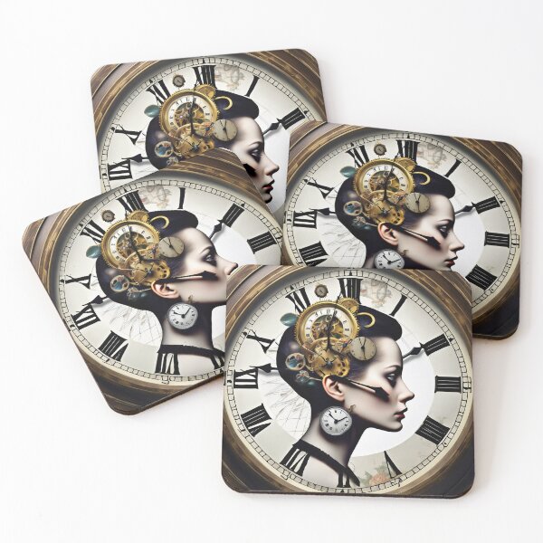 Item preview, TIME TRAVEL vintage clocks Gothic Ai designed and sold by AiPoliviosArt.