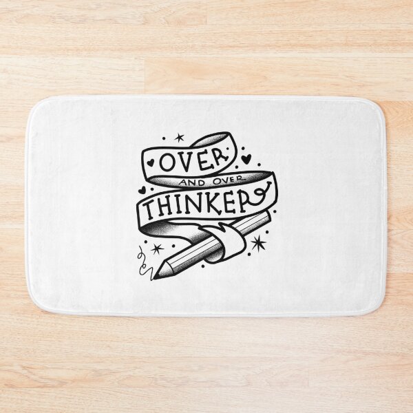 Item preview, Tattoo boho writing OVER  and Over thinker  designed and sold by jazzydevil.