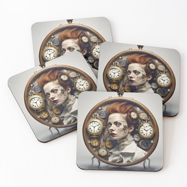 Item preview, TIME TRAVEL vintage clocks Gothic Ai designed and sold by AiPoliviosArt.