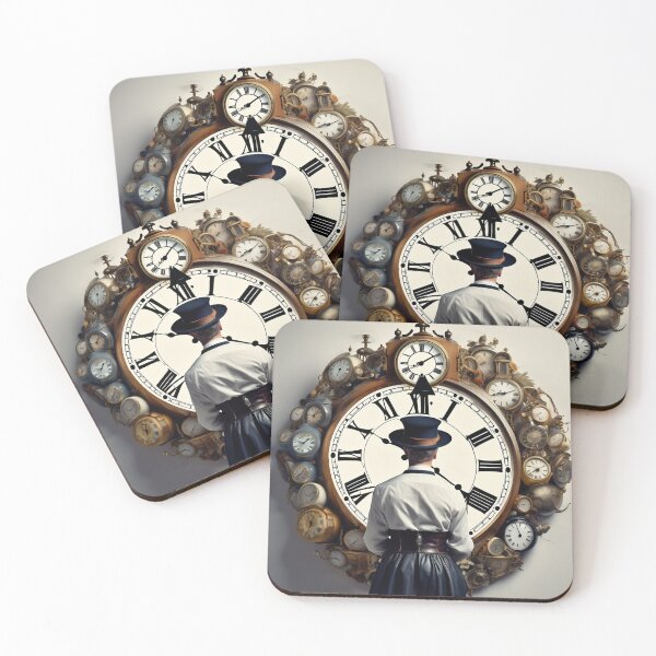 Item preview, TIME TRAVEL vintage clocks Gothic Ai designed and sold by AiPoliviosArt.