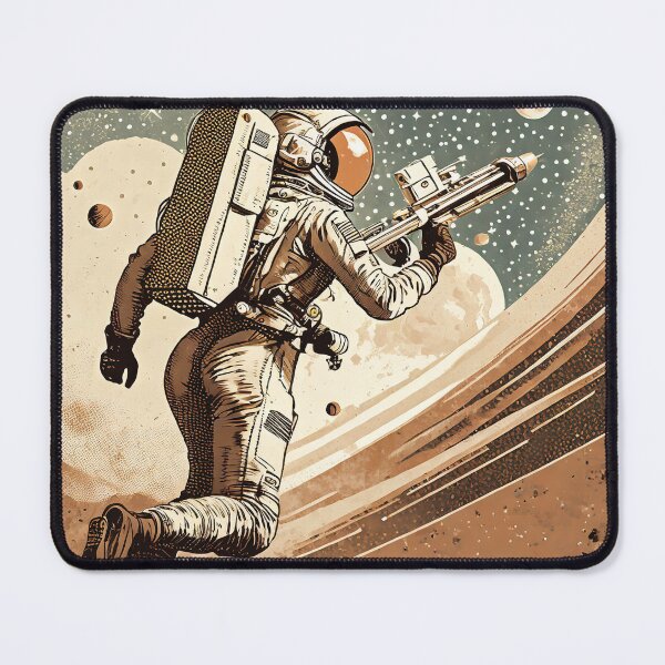 Item preview, Vintage Astronaut Fighting on Mars designed and sold by dreamline-designs.