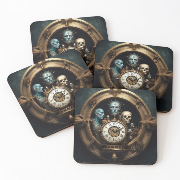 Item preview, TIME TRAVEL vintage clocks Gothic Ai designed and sold by AiPoliviosArt.