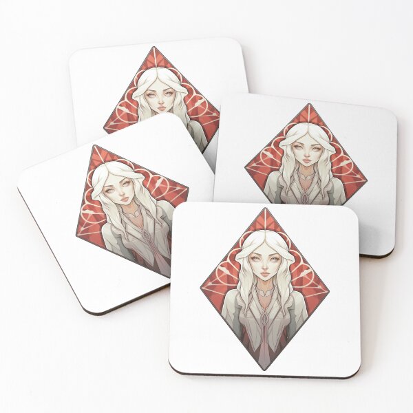 Item preview, dnd elf cleric portrait designed and sold by TellezStickers.