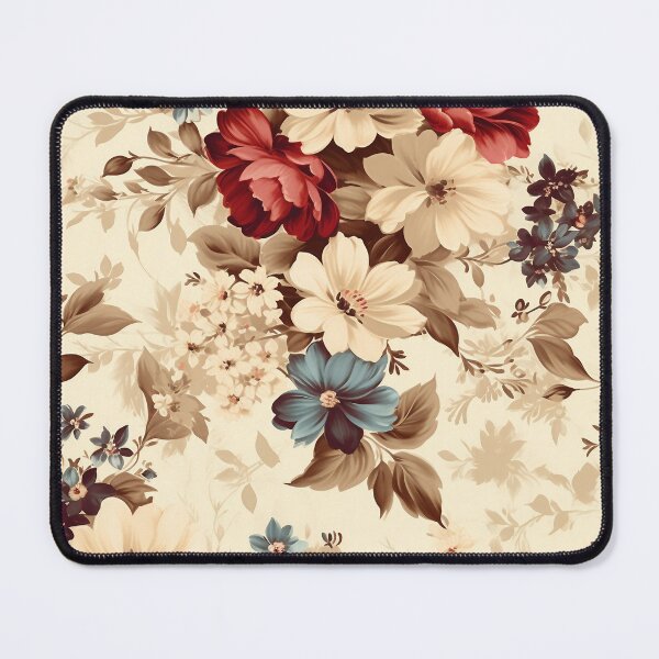 Item preview, romantic and nostalgic themes beige floral designed and sold by aiartbay.