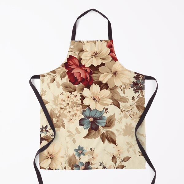 Item preview, romantic and nostalgic themes beige floral designed and sold by aiartbay.
