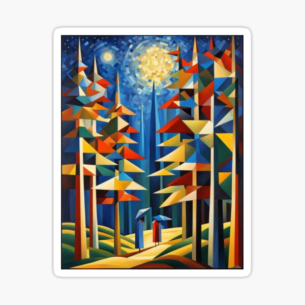 Item preview, Starry Night with a cubist style  designed and sold by Akumu-Shizuku.