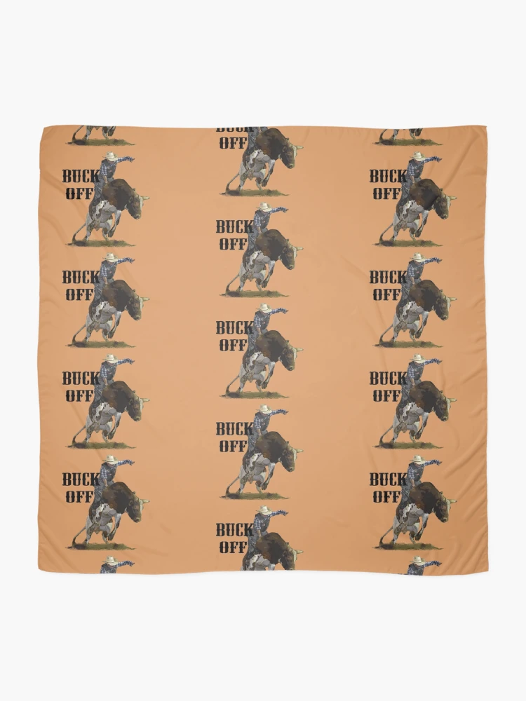Thumbnail 2 of 3, Scarf, BULL RIDER QUOTES, RODEO ART, ROUGH STOCK RIDERS designed and sold by Barbara Jean Photo Art And Design.