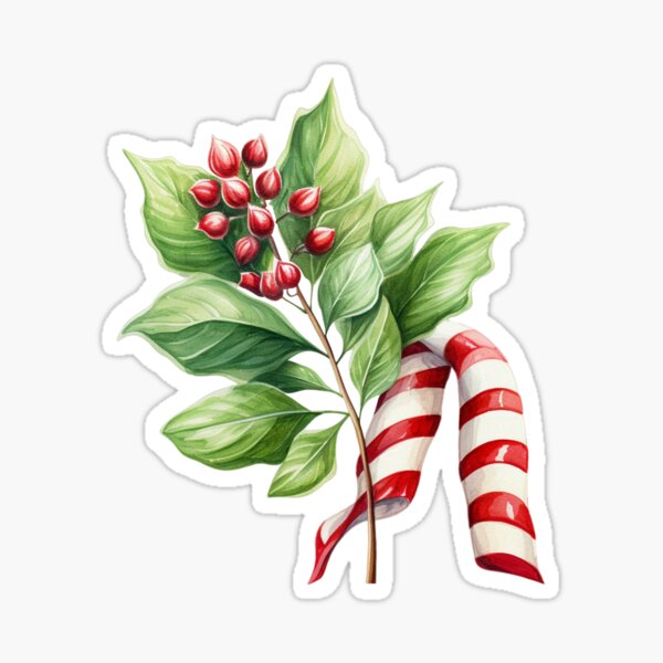 Item preview, Christmas Branch X Mas Flowers designed and sold by My-Magic-World.