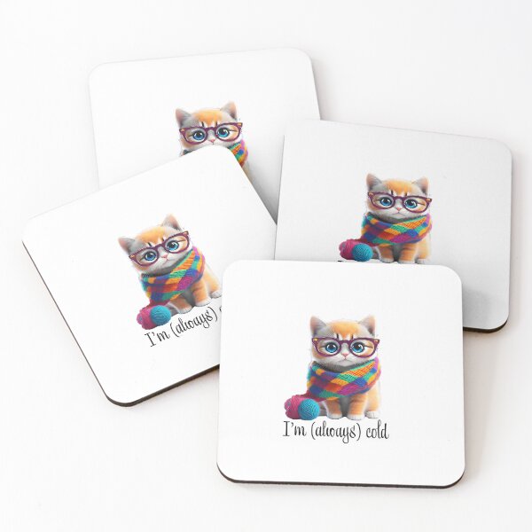 Item preview, Kitty's Always Cold designed and sold by dreamline-designs.