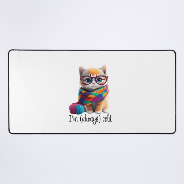 Item preview, Kitty's Always Cold designed and sold by dreamline-designs.