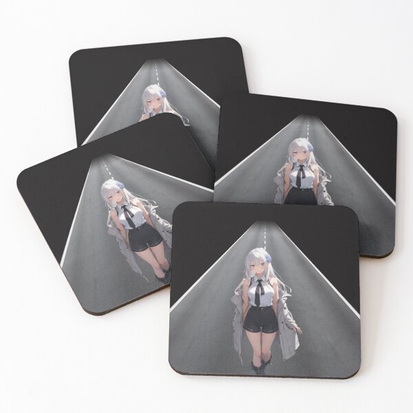Item preview, Roadside Elegance - Anime Girl in Stylish Coat designed and sold by Anime-Community.