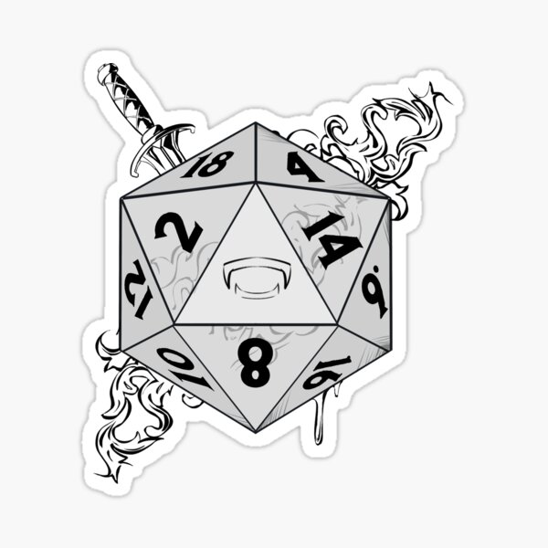 Aperçu de l'œuvre Dés Astarion Design D20 créée et vendue par TunafishArt.