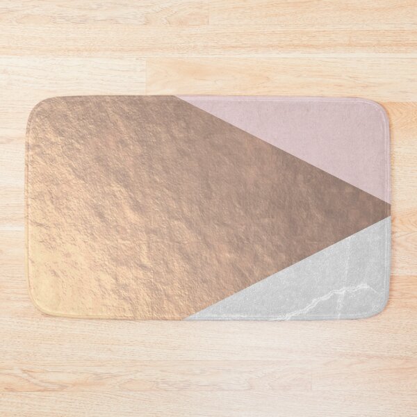 Item preview, Geo tri - rose gold & concrete designed and sold by Gale Switzer.