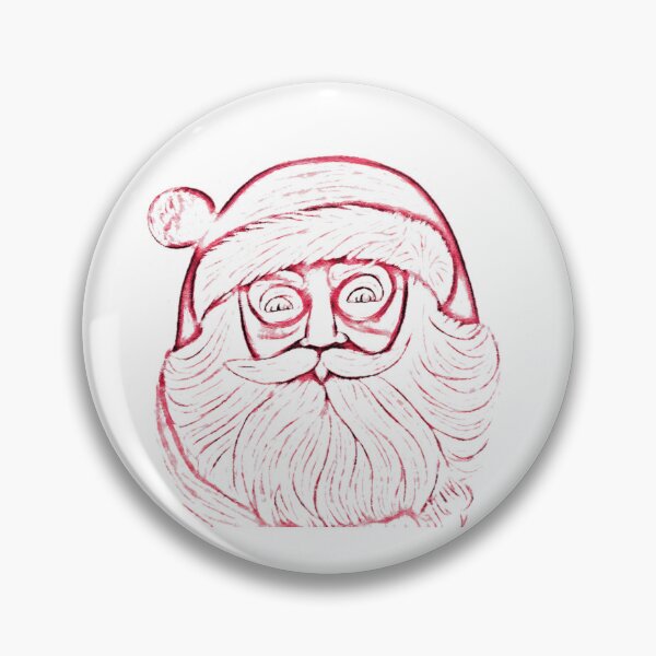 Item preview, Unexpected Beauty in Haunting Red Santa Drawing! designed and sold by SirZeus.