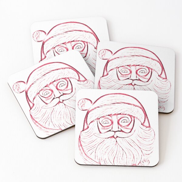 Item preview, Unexpected Beauty in Haunting Red Santa Drawing! designed and sold by SirZeus.