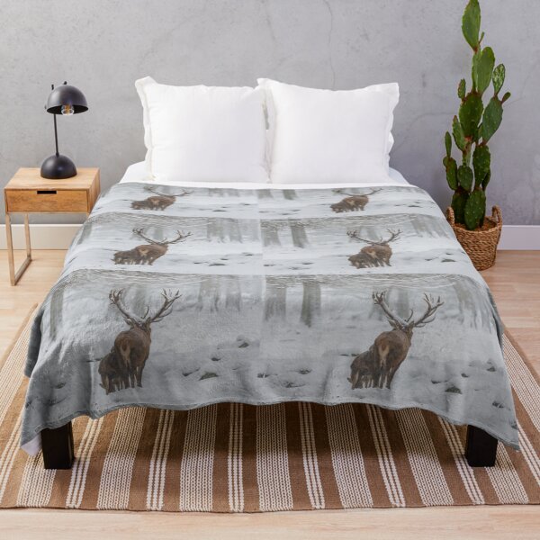 Item preview, Capital red deer in the driving snow designed and sold by Ingo Gerlach.