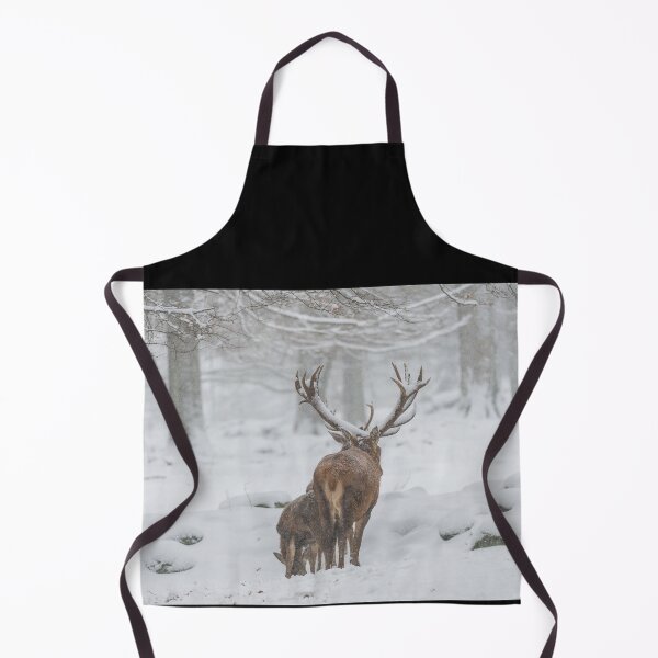Item preview, Capital red deer in the driving snow designed and sold by Ingo Gerlach.