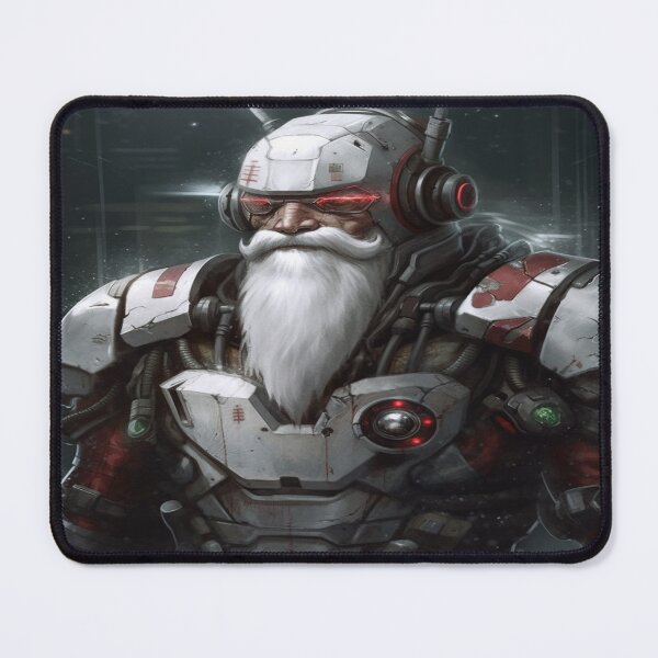 Item preview, Cyborg Santa Claus designed and sold by CosmicBee.