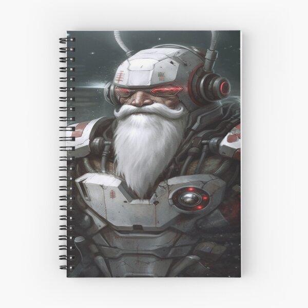 Item preview, Cyborg Santa Claus designed and sold by CosmicBee.