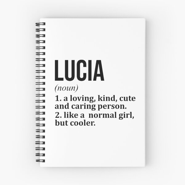 Item preview, Lucia Name Definition designed and sold by XCIV.
