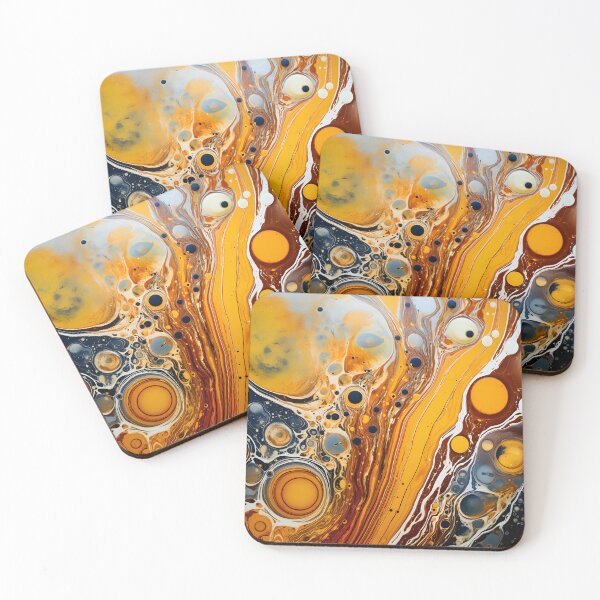 Item preview, Abstract Amber Swirl Artwork designed and sold by VectorPlace.