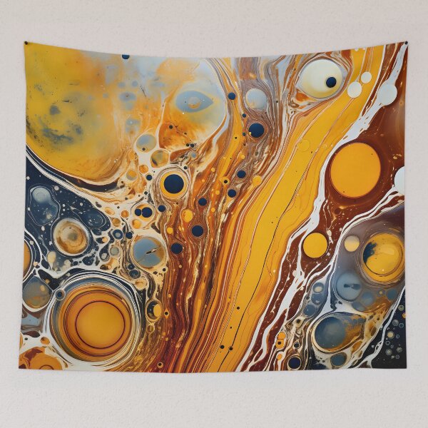 Item preview, Abstract Amber Swirl Artwork designed and sold by VectorPlace.