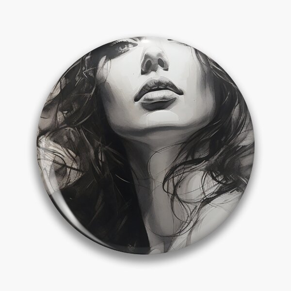 Item preview, Whispers of Charcoal: A Portrait in Grayscale designed and sold by oanaunciuleanu.