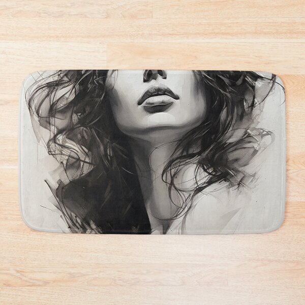 Item preview, Whispers of Charcoal: A Portrait in Grayscale designed and sold by oanaunciuleanu.