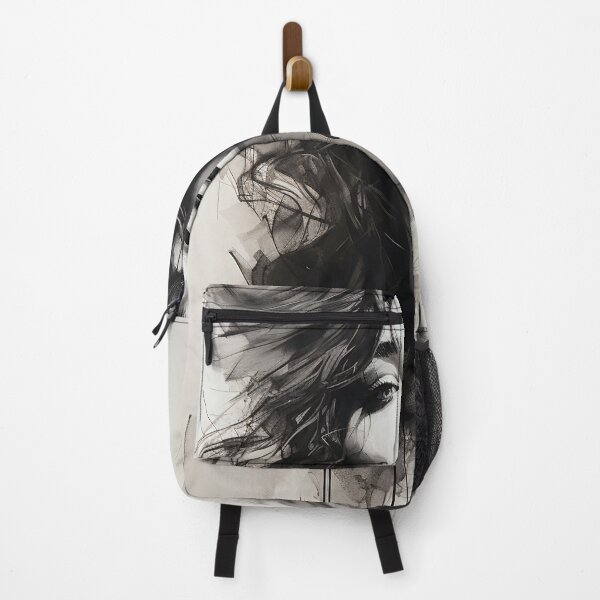 Item preview, Whispers of Charcoal: A Portrait in Grayscale designed and sold by oanaunciuleanu.