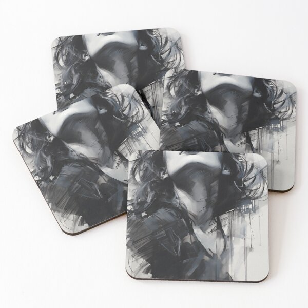 Item preview, Whispers of Charcoal: A Portrait in Grayscale designed and sold by oanaunciuleanu.