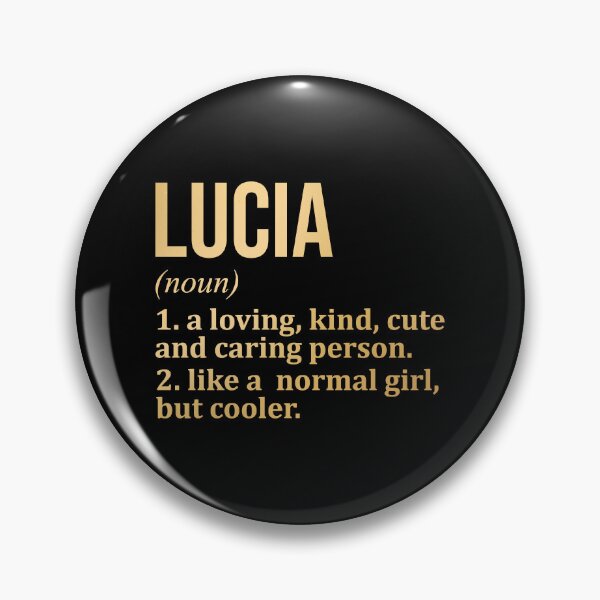 Item preview, Lucia Name Definition in Gold designed and sold by XCIV.