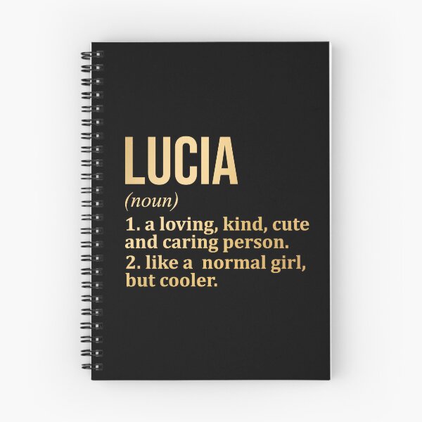 Item preview, Lucia Name Definition in Gold designed and sold by XCIV.
