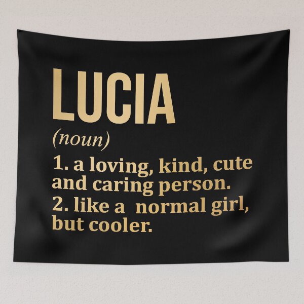 Item preview, Lucia Name Definition in Gold designed and sold by XCIV.