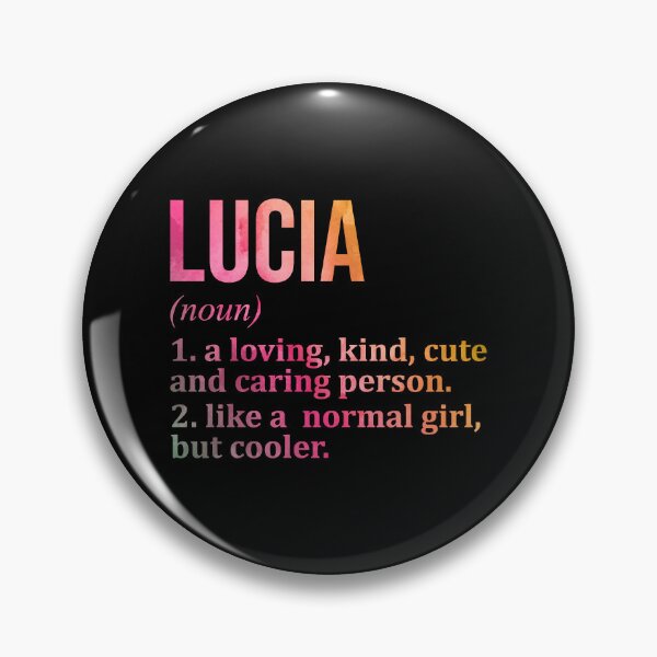 Item preview, Lucia Name Definition in Watercolor designed and sold by XCIV.