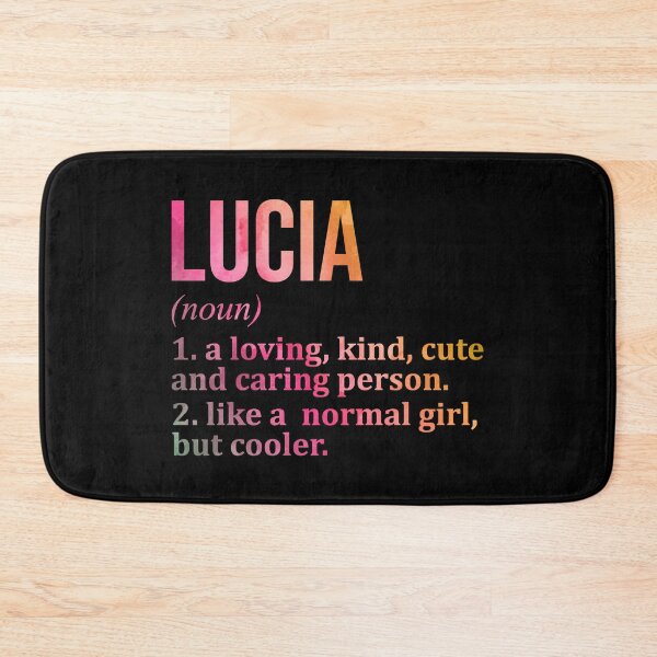 Item preview, Lucia Name Definition in Watercolor designed and sold by XCIV.