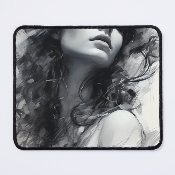 Item preview, Whispers of Charcoal: A Portrait in Grayscale designed and sold by oanaunciuleanu.