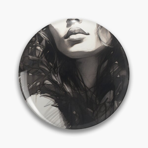 Item preview, Whispers of Charcoal: A Portrait in Grayscale designed and sold by oanaunciuleanu.