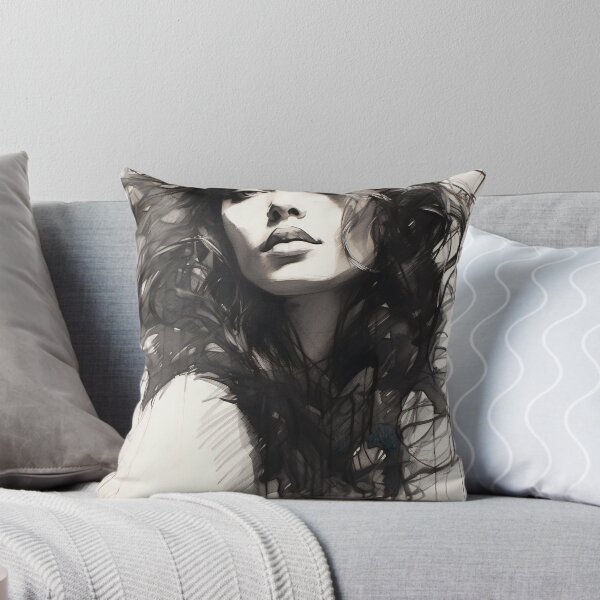 Item preview, Whispers of Charcoal: A Portrait in Grayscale designed and sold by oanaunciuleanu.