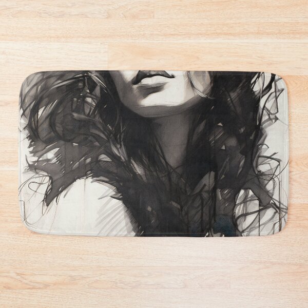 Item preview, Whispers of Charcoal: A Portrait in Grayscale designed and sold by oanaunciuleanu.