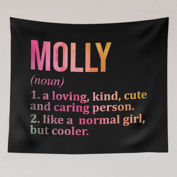 Item preview, Molly Name Definition in Watercolor designed and sold by XCIV.