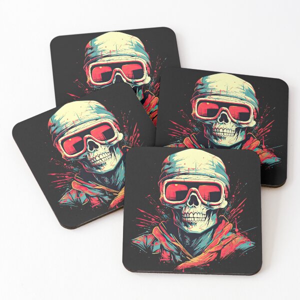 Item preview, Cool skull wearing ski goggles designed and sold by Lobory.