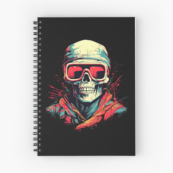 Item preview, Cool skull wearing ski goggles designed and sold by Lobory.